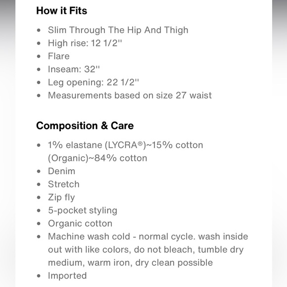 70'S High Flare Jeans in Sonoma Walks - Picture 7 of 8